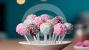Irresistible cake pops, a mouthwatering blend of cake and frosting