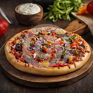Irresistible Pizza Ad for Pizza Cravings photo
