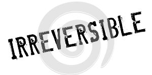 Irreversible rubber stamp photo