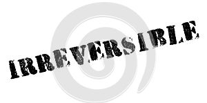 Irreversible rubber stamp photo