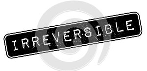 Irreversible rubber stamp