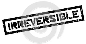 Irreversible rubber stamp