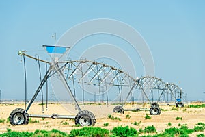 Irrigate Sprayer working in a field