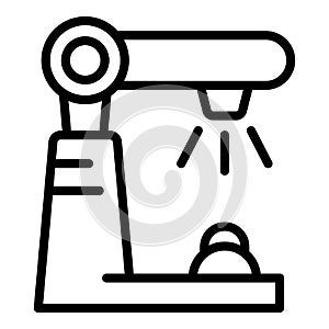 Irrigation arm icon outline vector. Water system