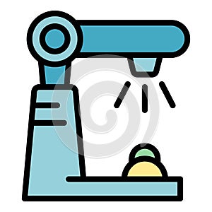 Irrigation arm icon vector flat