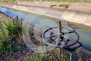 Irrigation Canal and Floodgate photo