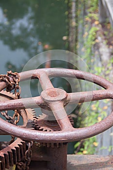 Irrigation Canal and Floodgate valve