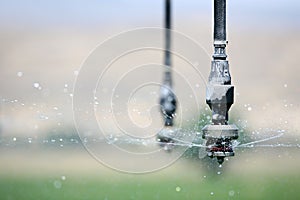 Irrigation close up photo