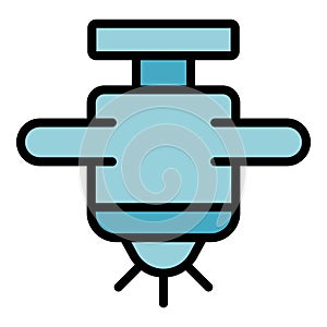 Irrigation head icon vector flat