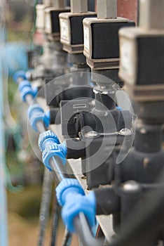 Irrigation system close up