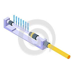 Irrigation system icon isometric vector. Water pipe