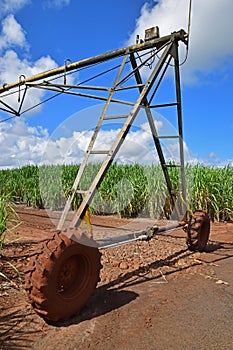 Irrigation technology system used in Sugarcane plantation field