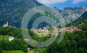 Irrighe, small village on the Alpago mountains in Belluno, Italy