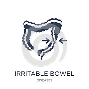 Irritable bowel syndrome icon. Trendy flat vector Irritable bowel syndrome icon on white background from Diseases collection