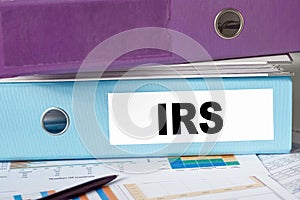 IRS - Internal Revenue Service acronym, business concept background photo