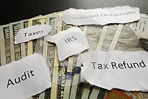 IRS tax notes photo