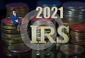 IRS 2021 Taxman Concept photo