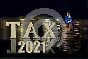 IRS 2021 Taxman Concept photo