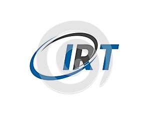 IRT letter creative modern elegant logo design