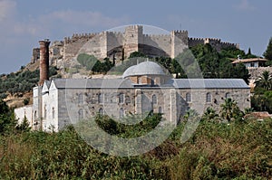 Isa Bey Camii Mosque and Byzantine Citadel of Ayasoluk, Selcuk, Turkey photo