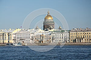 The Isaac Cathedral and Neva river