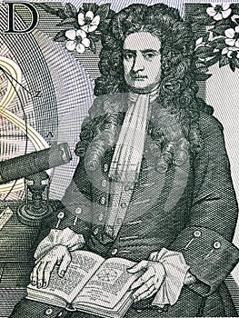 Isaac Newton a portrait from old English money