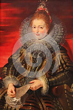 Isabella Clara Eugenia - Painting by Rubens & x28;16th Century& x29; photo