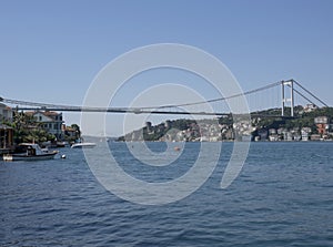 Isanbul with the Fatih Sultan Mehmet Bridge