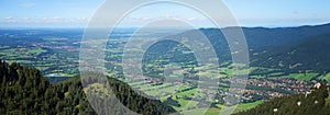 Isar valley view from brauneck mountain