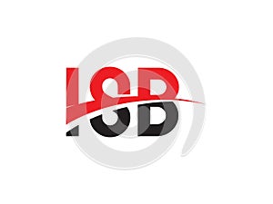 ISB Letter Initial Logo Design Vector Illustration