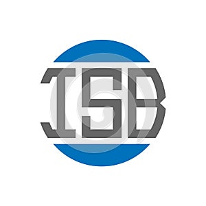 ISB letter logo design on white background. ISB creative initials circle logo concept. ISB letter design