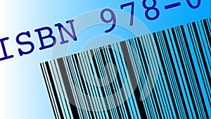 ISBN 978 graphic with partial bar code showing on a gradient