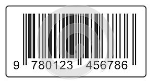 ISBN 13 barcode. photo