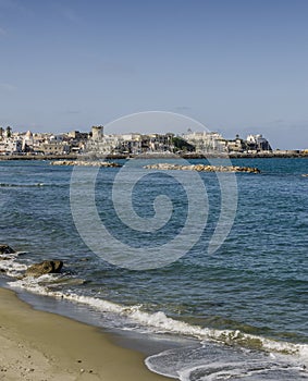 Ischia Island, landscape with beach of Forio photo