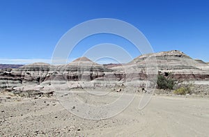 Ischigualasto national park desert landscape, Argentina photo