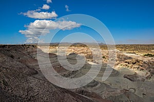 Ischigualasto rock formations in Valle de la Luna, Argentina