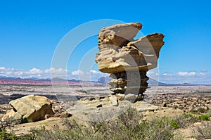 Ischigualasto rock formations in Valle de la Luna, Argentina