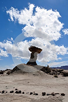 Ischigualasto rock formations in Valle de la Luna, Argentina