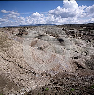 Ischigualasto rock formations in Valle de la Luna, moon valley san juan providence Argentina