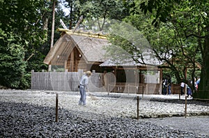 Ise Jingu Geku shrine area in Ise City, Japan
