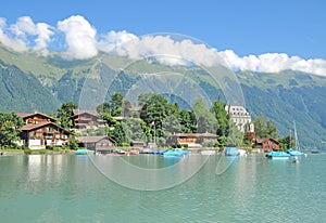 Iseltwald,Lake Brienzersee,Bernese Oberland,Switzerland
