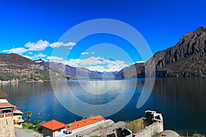 Iseo lake scenic view