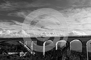 Isernia, Molise, Italy.  Santo Spirito railway bridge