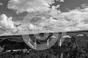 Isernia, Molise, Italy.  Santo Spirito railway bridge