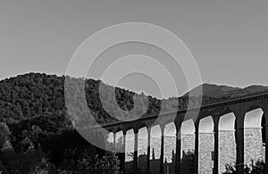 Isernia, Molise, Italy.  Santo Spirito railway bridge