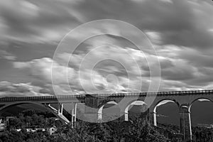 Isernia, Molise, Italy.  Santo Spirito railway bridge