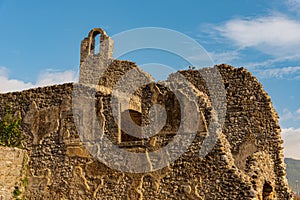 Isernia, Molise, ruins of the Celestial Convent of S. Spirito.  View.