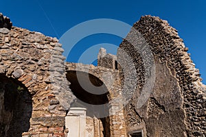 Isernia, Molise, ruins of the Celestial Convent of S. Spirito.  View.