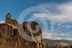 Isernia, Molise, ruins of the Celestial Convent of S. Spirito.  View.