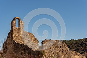 Isernia, Molise, ruins of the Celestial Convent of S. Spirito.  View.